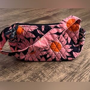 Vera Bradley Pink and Orange Floral Quilted Crossbody